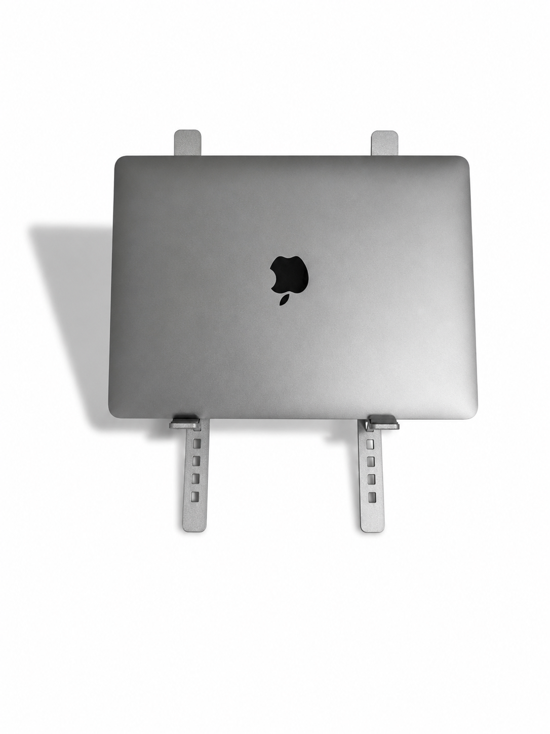 Top view of MacBook Pro on Stelo adjustable laptop stand