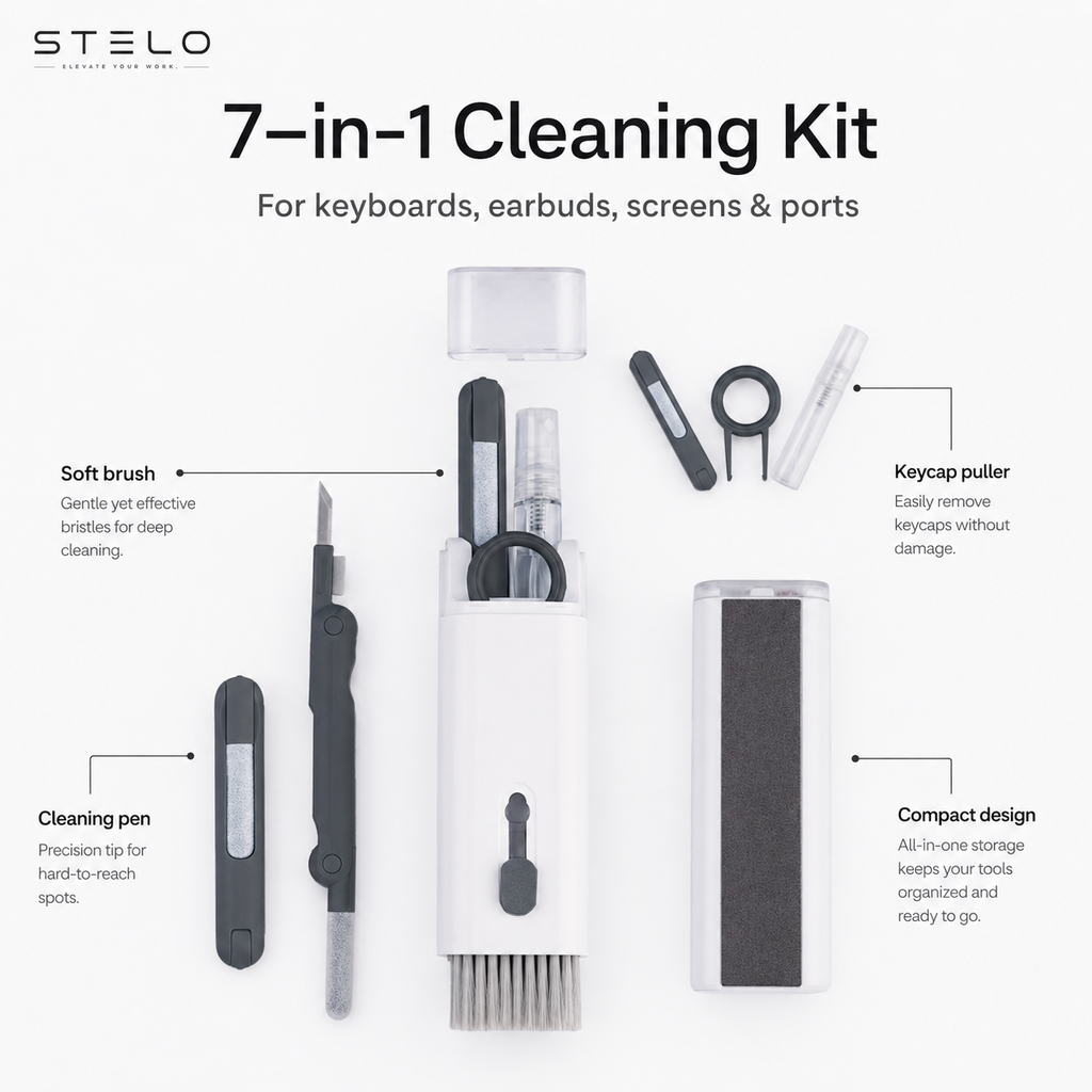 Stelo 7-in-1 Laptop Cleaning Kit