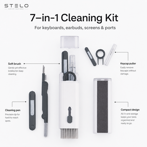 Stelo 7-in-1 Laptop Cleaning Kit
