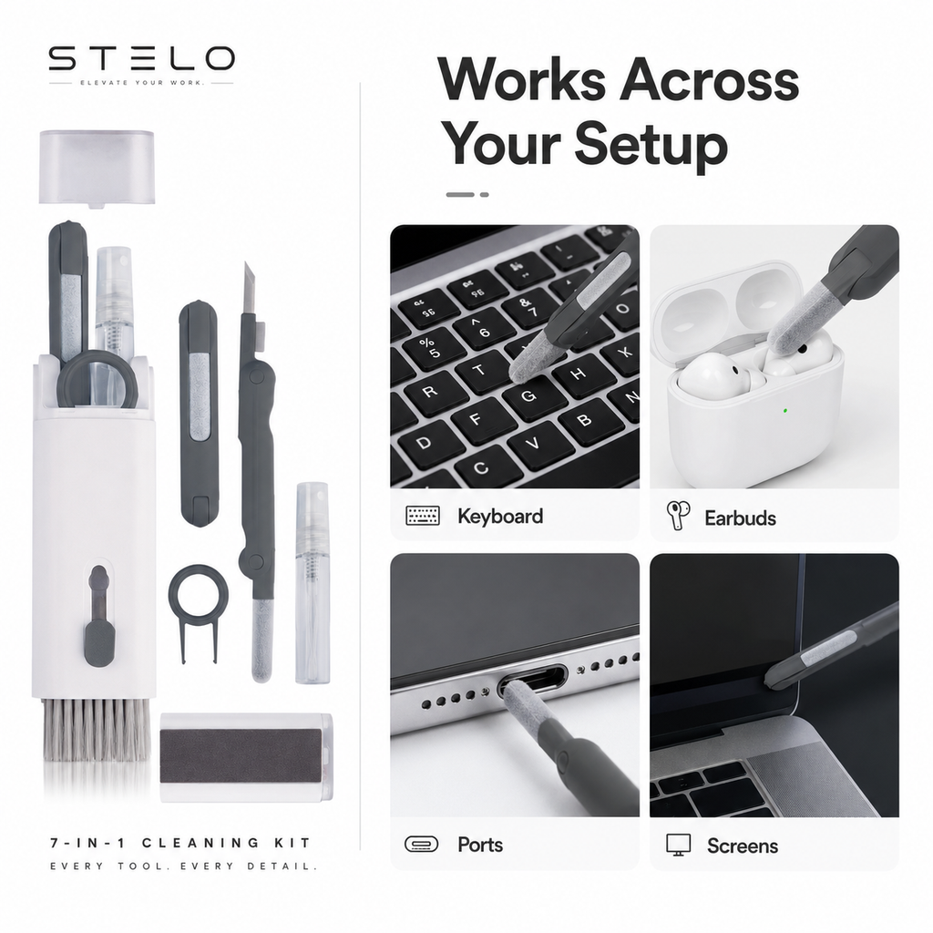 Stelo 7-in-1 Laptop Cleaning Kit