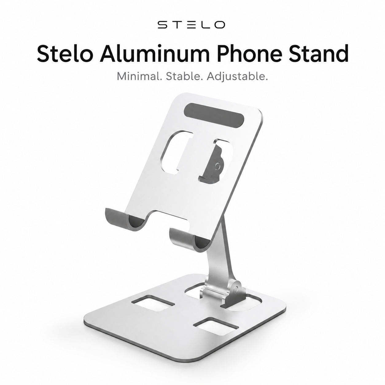 Stelo Adjustable Phone & Tablet Stand — Foldable Aluminum