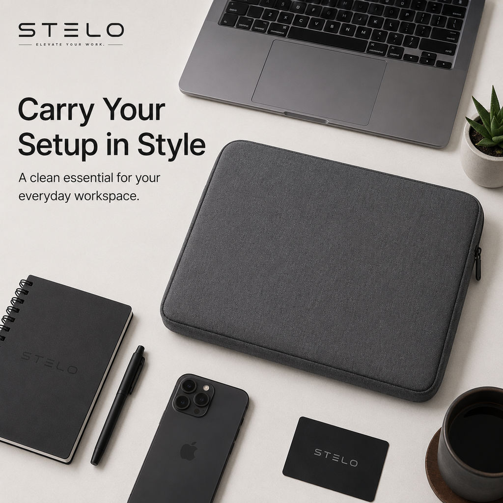 Stelo Waterproof Padded Laptop Sleeve