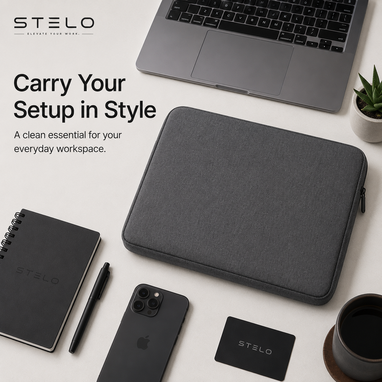 Stelo Waterproof Padded Laptop Sleeve