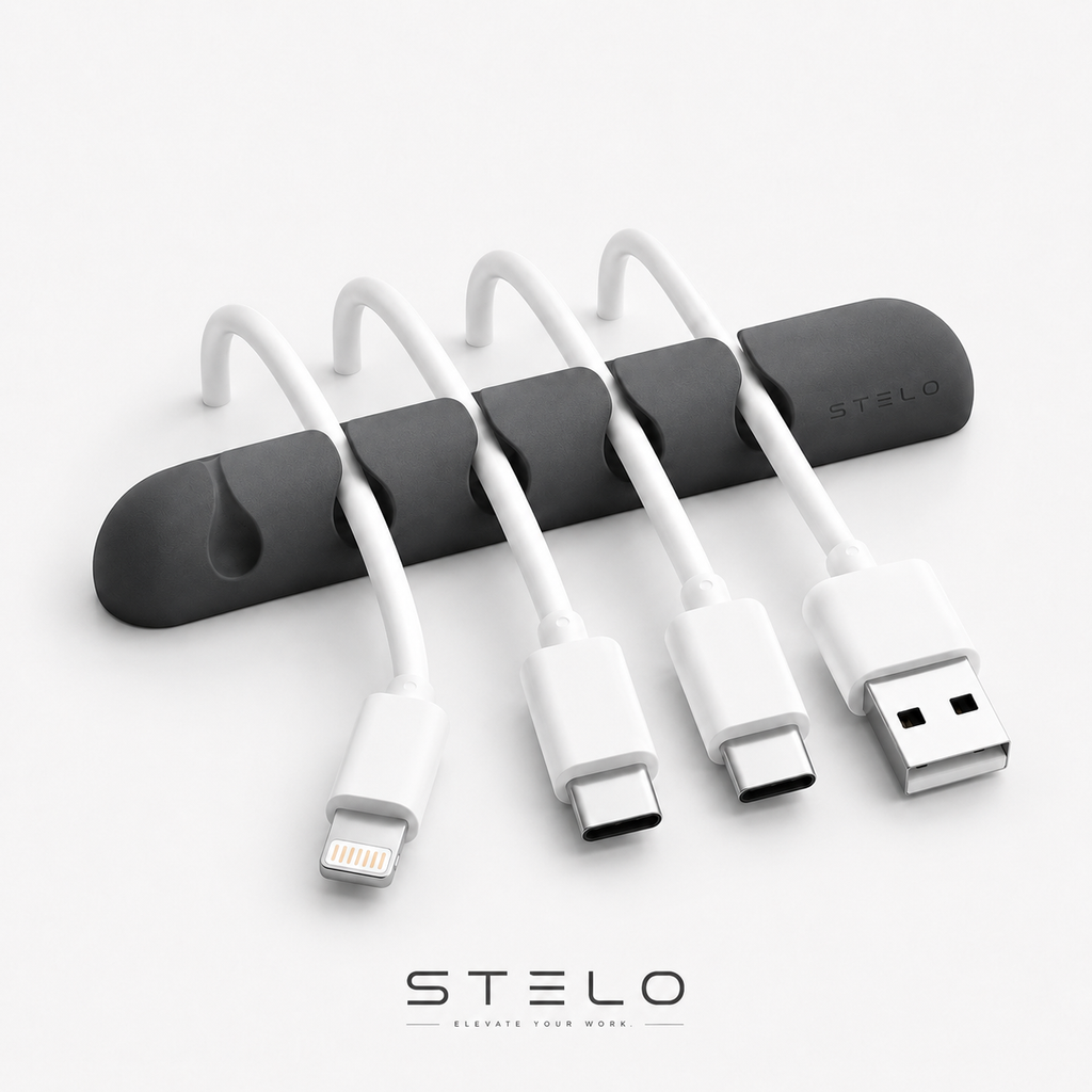 The Stelo Silicone Cable Holder