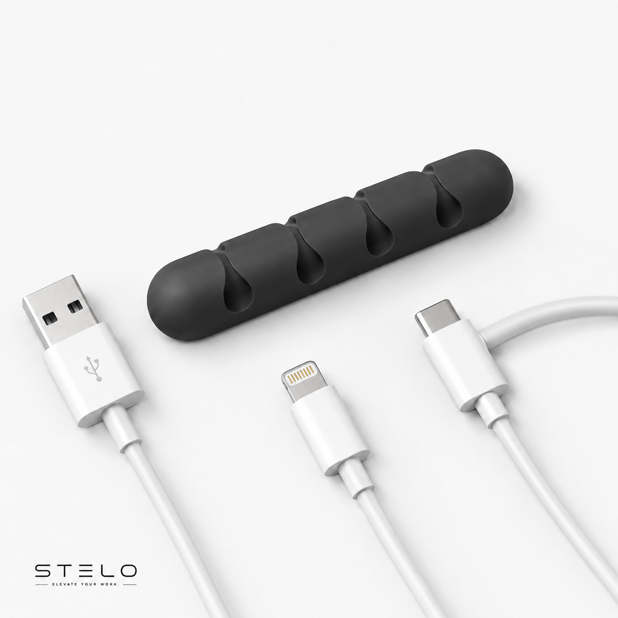 The Stelo Silicone Cable Holder