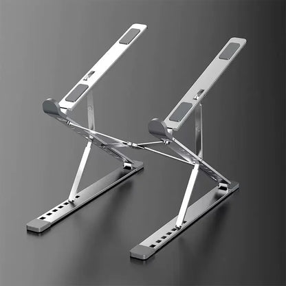Stelo Ergonomic Laptop Stand — Adjustable Aluminum Riser for 10"-17" Laptops