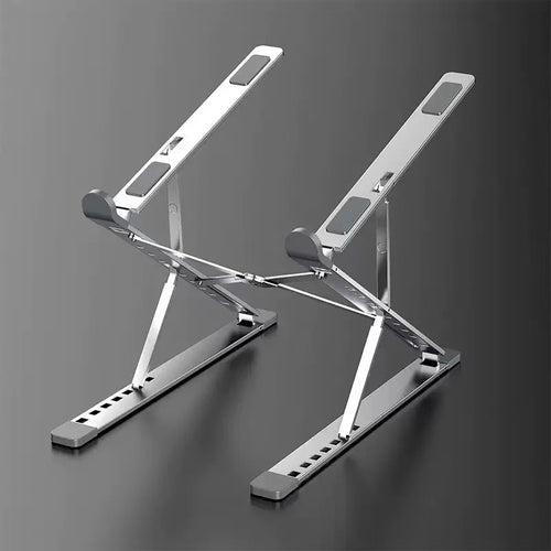 Stelo Ergonomic Laptop Stand — Adjustable Aluminum Riser for 10"-17" Laptops
