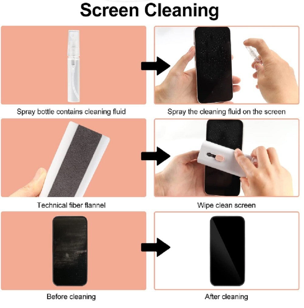 7 in 1 Keyboard Cleaning Kit Screen Brush Earphone Cleaner Dust Tool Laptop
